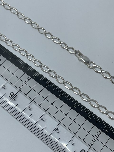 Срібний ланцюг із плетінням Ромб (33338978) 2