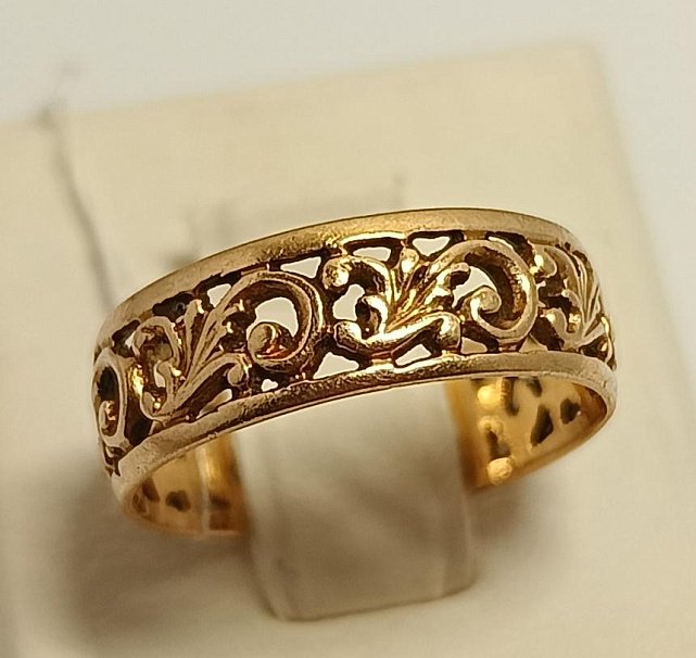 Обручальное кольцо из красного золота (33759353)  0