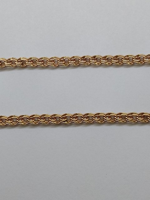 Цепь из красного золота с плетением Бисмарк (32627569) 1
