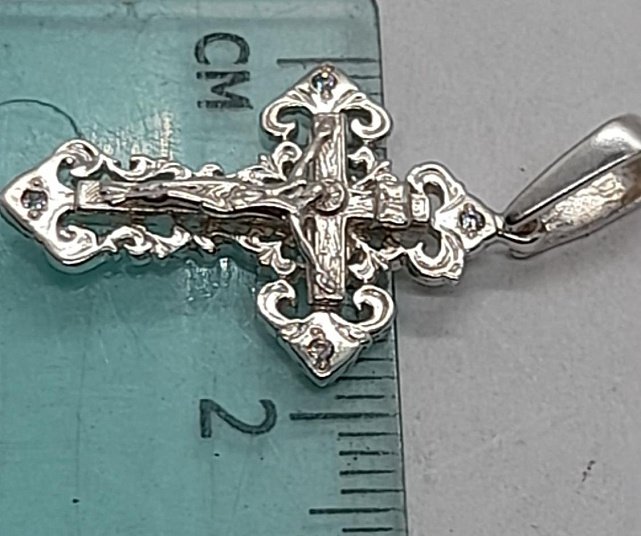 Срібний підвіс-хрест (31808834) 2