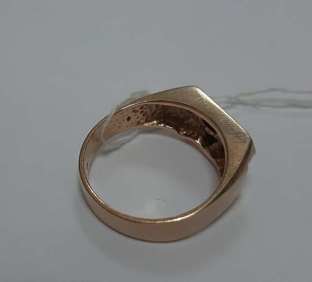 Перстень з червоного та білого золота з цирконієм (31484083) 7