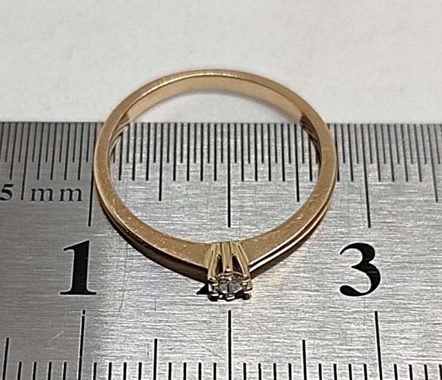 Кольцо из красного золота с бриллиантом (-ми) (33291878)  5