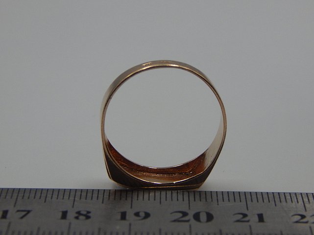 Перстень з червоного та білого золота з цирконієм (33231721) 3