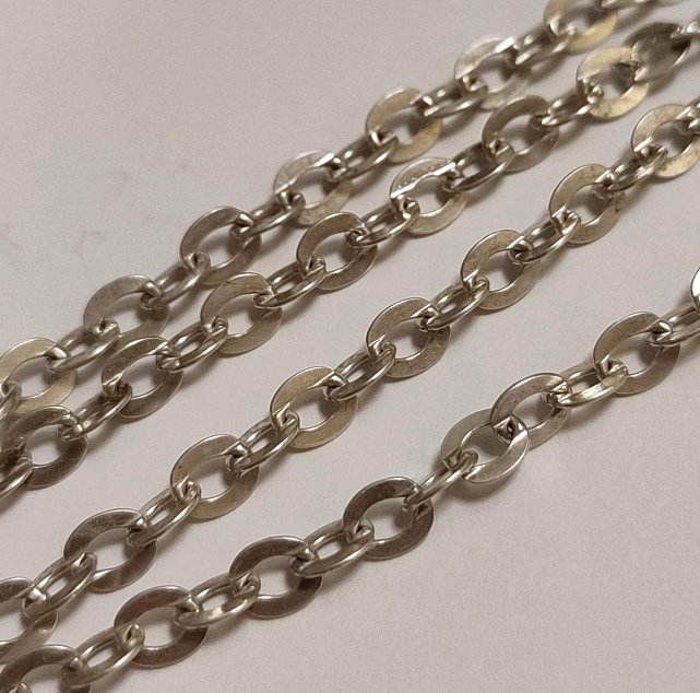Серебряная цепь с плетением ролло (33884558) 1
