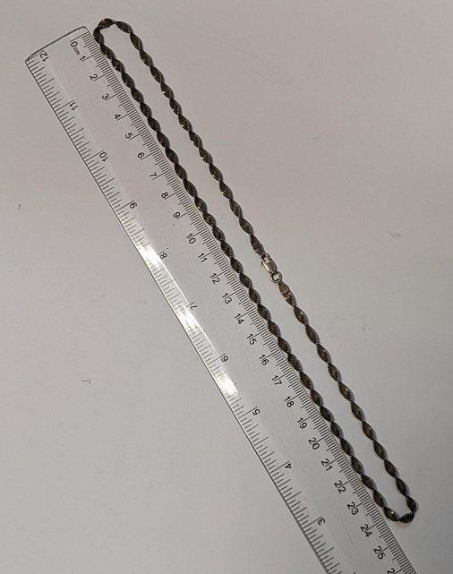 Серебряная цепь с плетением Фантазийное (33388393) 3