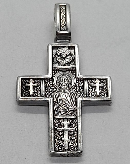 Срібний підвіс-хрест (31808777) 0