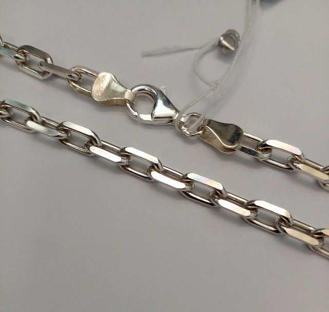 Серебряная цепь с плетением Якорное (33482082) 0