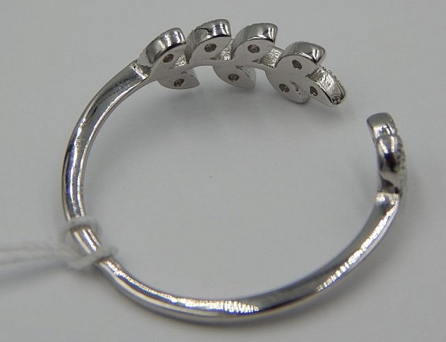 Серебряное кольцо с цирконием (30469334) 2