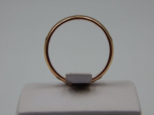 Кольцо из красного золота с цирконием (33722893)  5