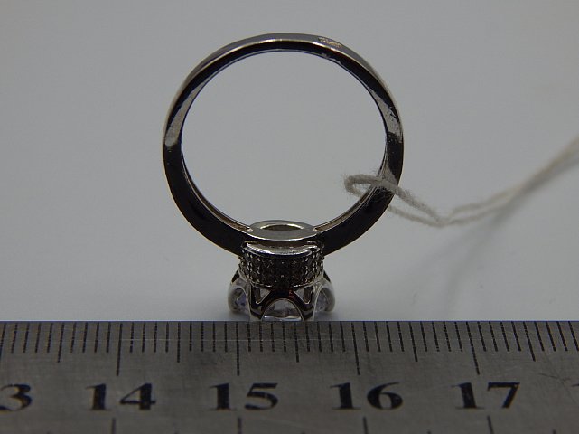Серебряное кольцо с цирконием (32541879) 3