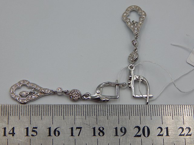 Срібні сережки з цирконієм (33746440) 2