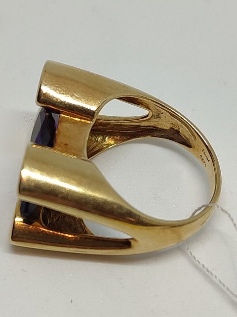 Кольцо из красного золота с аметистом (27417651) 8