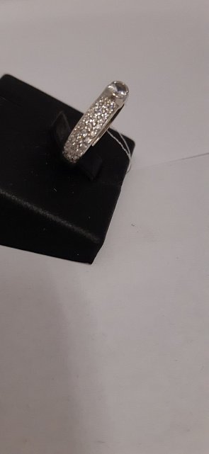 Серебряное кольцо с цирконием (30519748) 3