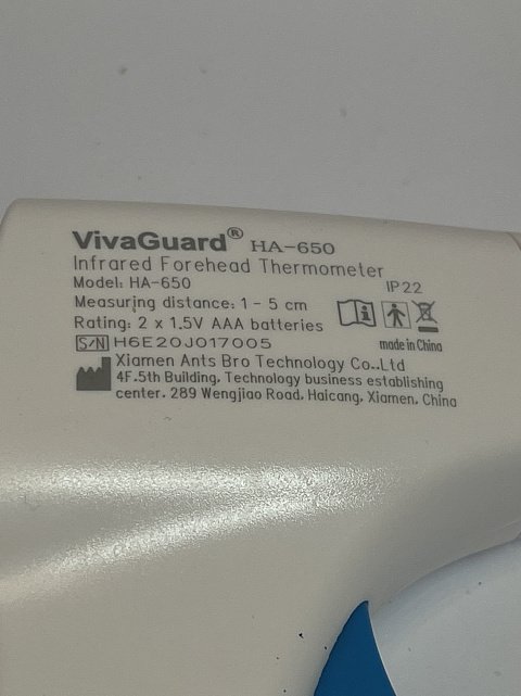 Бесконтактный термометр VivaGuard HA-650 2