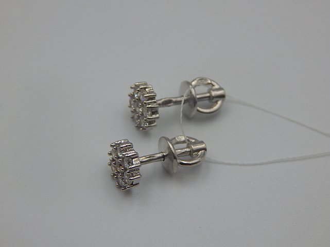Срібні сережки з цирконієм (33746606) 2