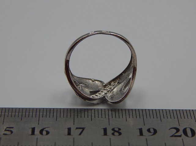 Серебряное кольцо с цирконием (33681109) 3
