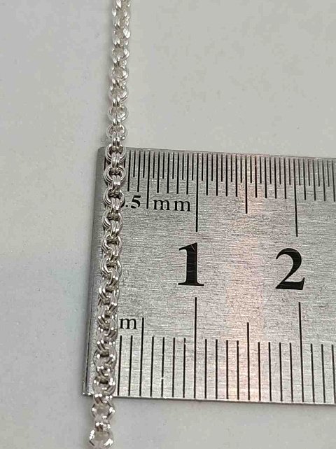 Серебряная цепь с плетением Бисмарк (29350371) 2