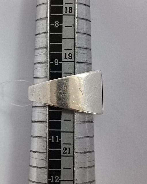 Срібний перстень з оніксом (33868187) 5