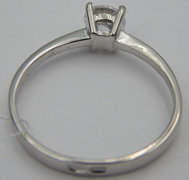 Серебряное кольцо с цирконием (30853551) 3