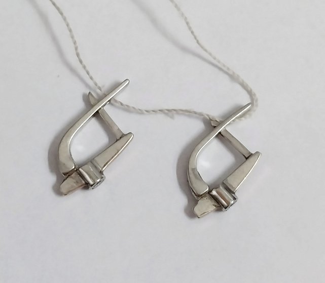 Срібні сережки з цирконієм (32884110) 4