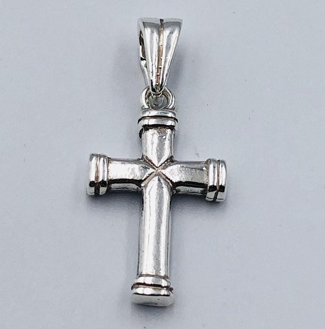Срібний підвіс-хрест (33378822) 0