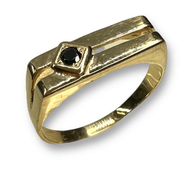 Перстень з червоного золота з цирконієм (31764904) 2