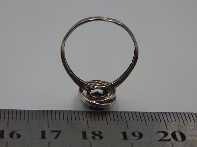 Серебряное кольцо с цирконием (33454279) 3