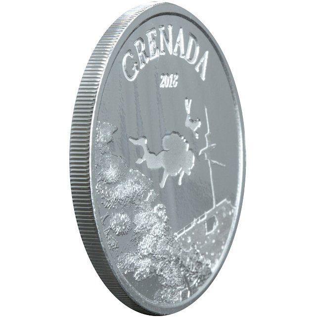 Серебряная монета 1oz Гренада 2 доллара 2018 Восточные Карибы (29127591) 2