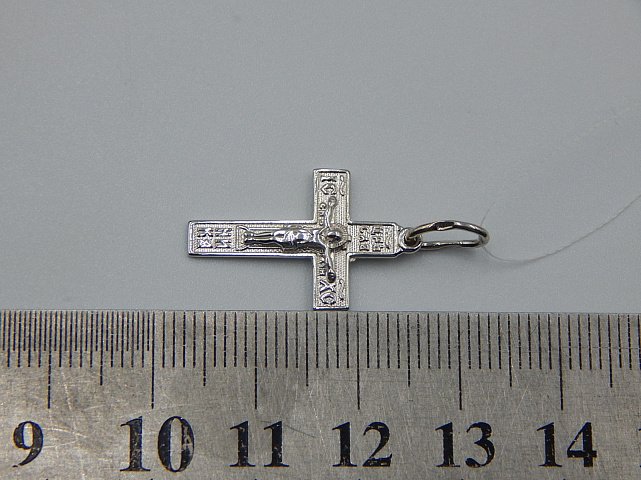 Срібний підвіс-хрест (32390071) 2