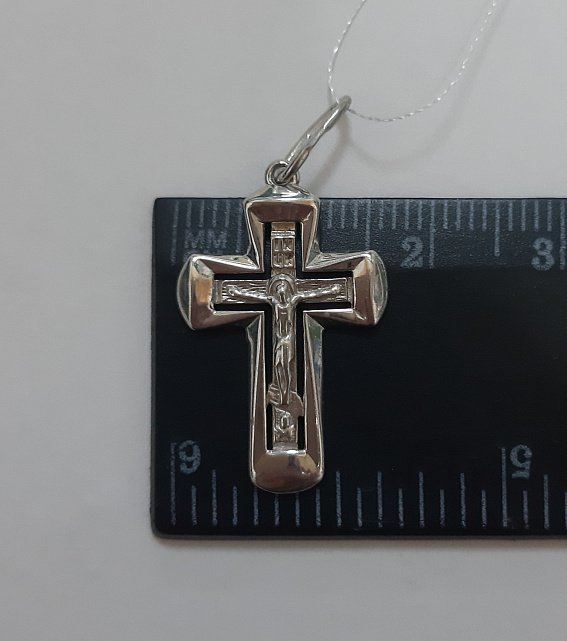 Срібний підвіс-хрест (30533729) 3