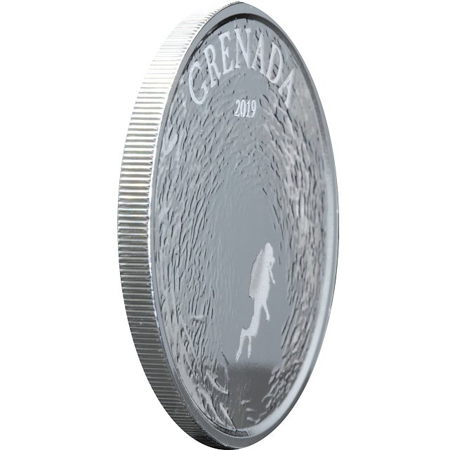 Серебряная монета 1oz Гренада 2 доллара 2019 Восточные Карибы (29127635) 8