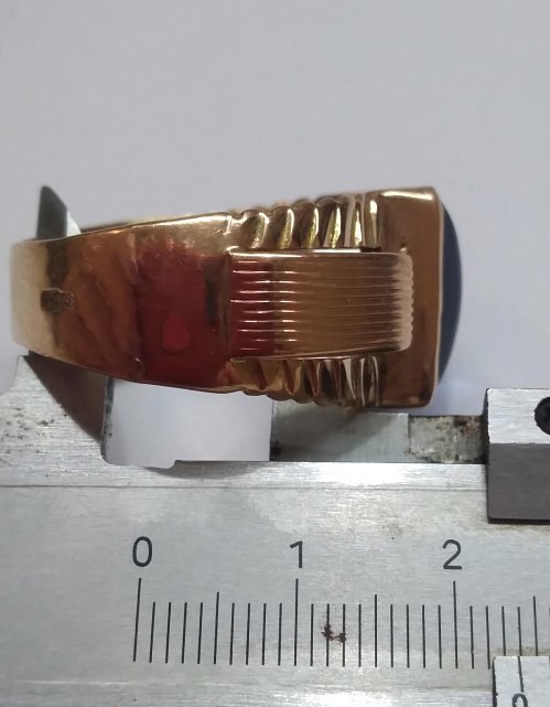 Кольцо из красного золота с цирконием (32321191)  1