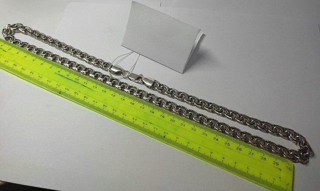 Срібний ланцюг із плетінням Бісмарк (33321610) 1