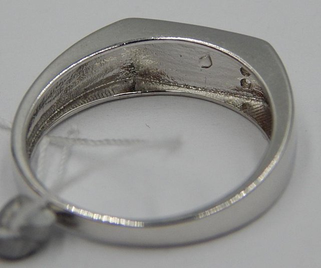 Серебряный перстень с цирконием (29309199) 3