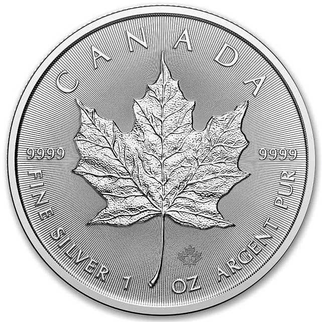 Серебряная монета 1oz Кленовый Лист 5 долларов 2024 Канада (33335216) 0