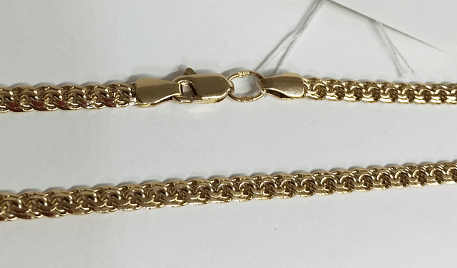 Цепь из красного золота с плетением Бисмарк (30603407) 0