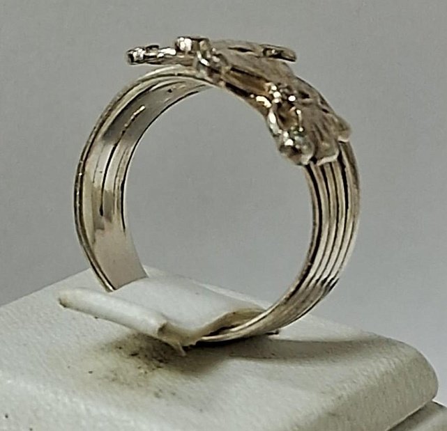 Серебряное кольцо с цирконием (31832632) 3