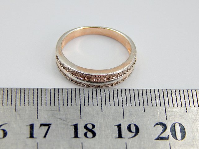 Серебряное кольцо с цирконием (32877882) 6