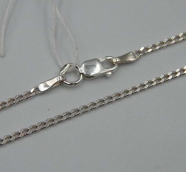Серебряная цепь с плетением Панцирное (32356882) 0