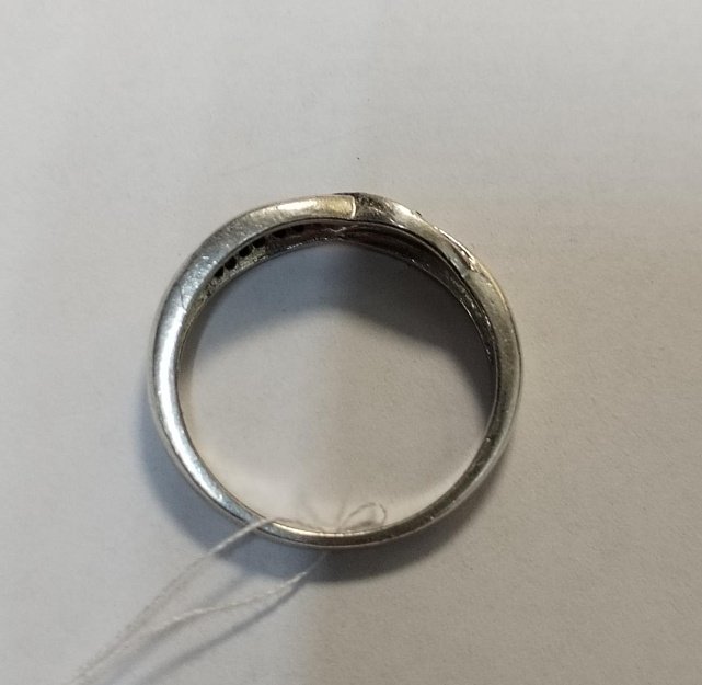 Серебряное кольцо с цирконием (33806371) 2