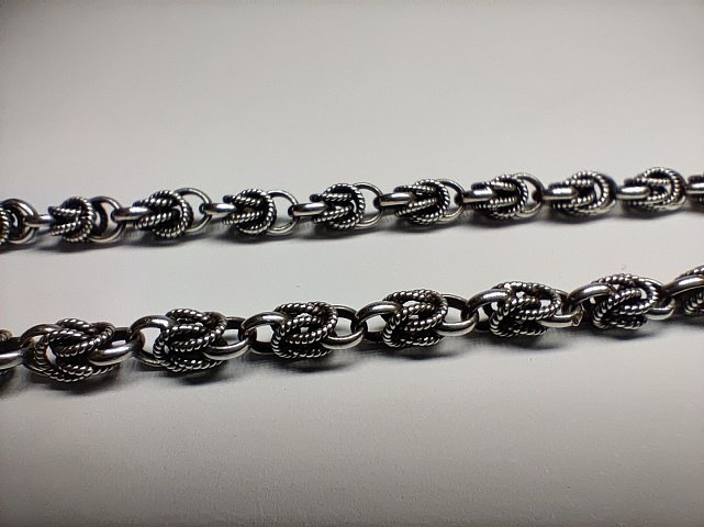 Серебряная цепь с плетением Кордовое (335825974) 4