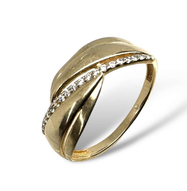 Кольцо из красного золота с цирконием (33471361) 0
