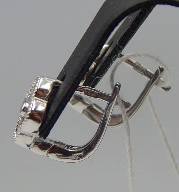 Серебряные серьги с цирконием (33062819) 2