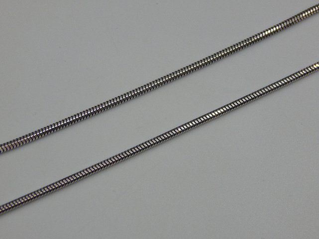 Серебряная цепь с плетением Снейк (33847193) 2