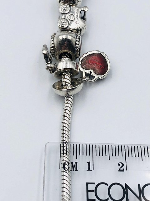 Срібний браслет із цирконієм (33379032) 3