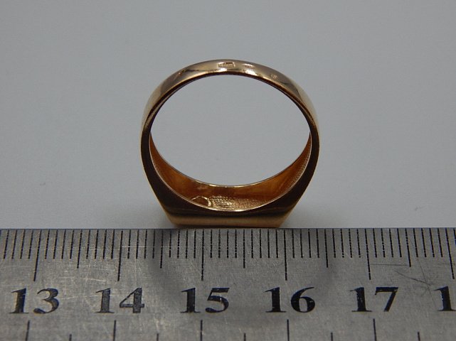Перстень з червоного та білого золота з цирконієм (33692120) 5