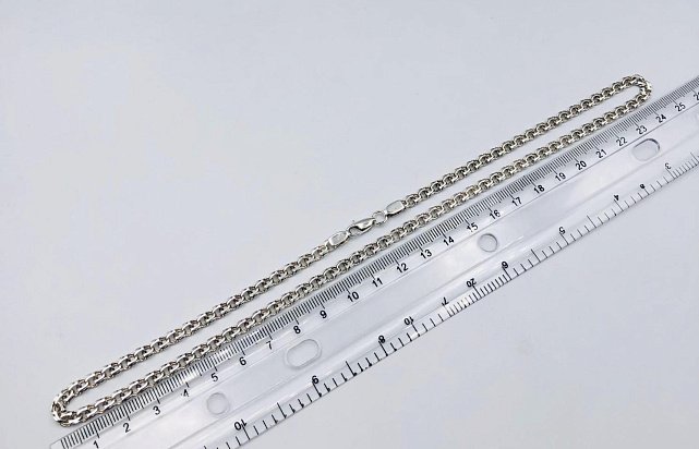Срібний ланцюг із плетінням Бісмарк (33720477) 1