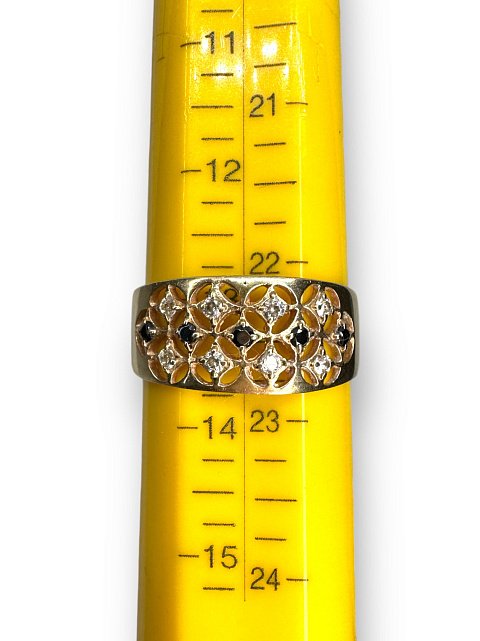 Кольцо из красного золота с цирконием (31500467) 3