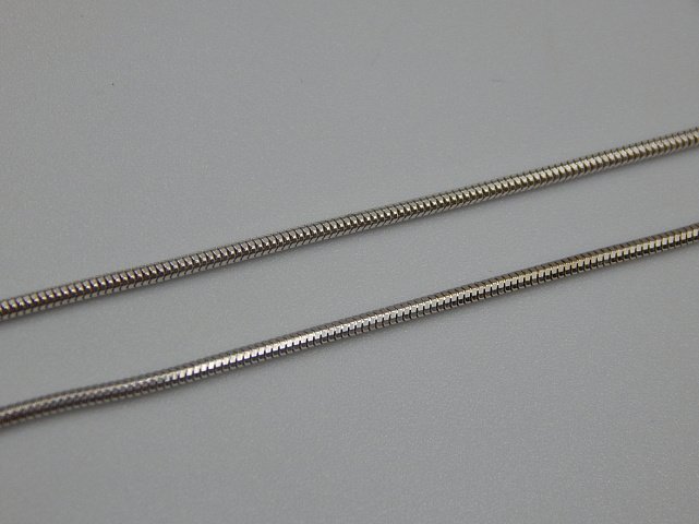 Серебряная цепь с плетением Снейк (31376038) 1