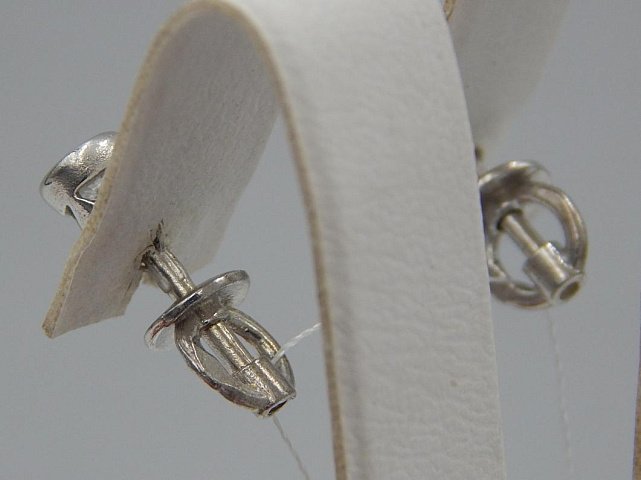 Срібні сережки з цирконієм (28352249) 1